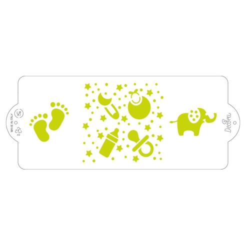Fascia Decorativa Decora - Stencil per Torte Baby 25 Cm