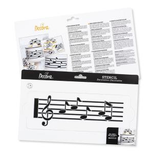 Fascia decorativo Decora - Stencil per Torte Spartito 30 Cm