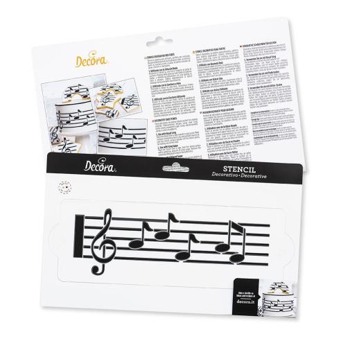 Fascia decorativo Decora - Stencil per Torte Spartito 30 Cm