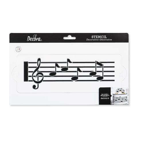 Fascia decorativo Decora - Stencil per Torte Spartito 30 Cm
