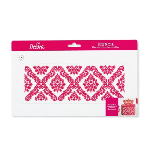 Fascia Decorativa Decora - Stencil per Torte Damascato 30 Cm