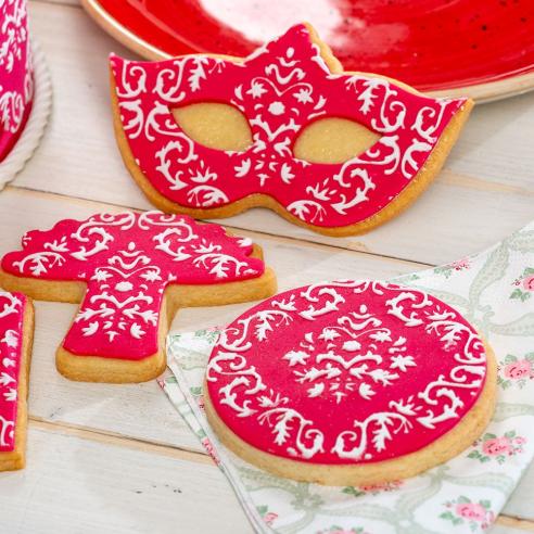 Fascia Decorativa Decora - Stencil per Torte Damascato 30 Cm