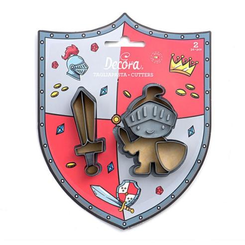 Tagliabiscotto Decora - Set 2 Tagliapasta Re in Plastica