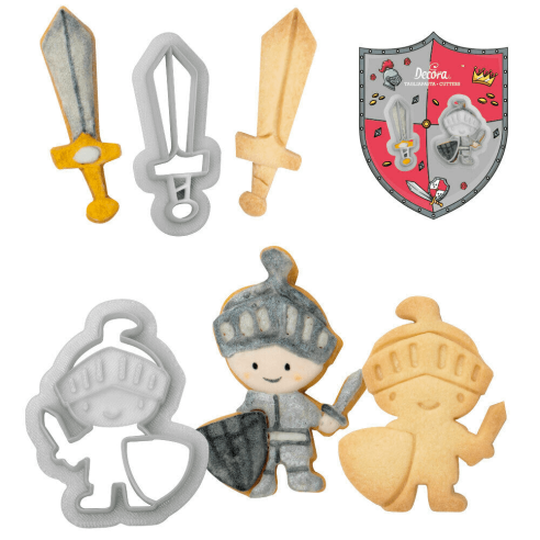 Tagliabiscotto Decora - Set 2 Tagliapasta Re in Plastica