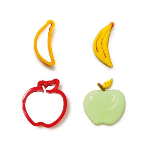 Tagliabiscotti Decora - Set 2 Tagliapasta Banana e Mela