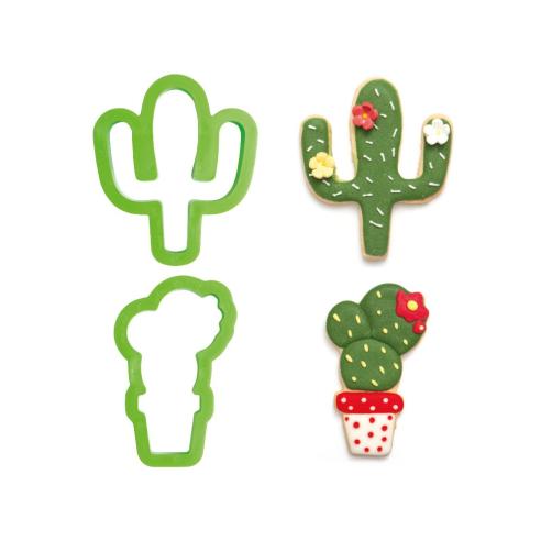Tagliabiscotti Decora - Set 2 Tagliapasta Cactus in Plastica