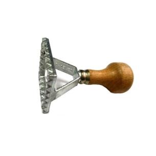 Stampo Ravioli Singolo Quadrato con Manico in Legno 48 mm