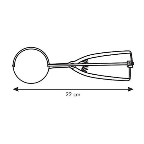 Tescoma - Pinza Porzionatore Meccanico per Gelati Acciaio Inox