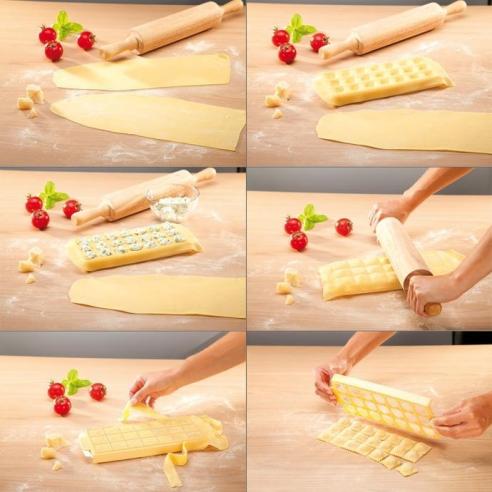 Ravioliera Tescoma - Stampo per Ravioli Tondi Linea Delicia 21 pezzi