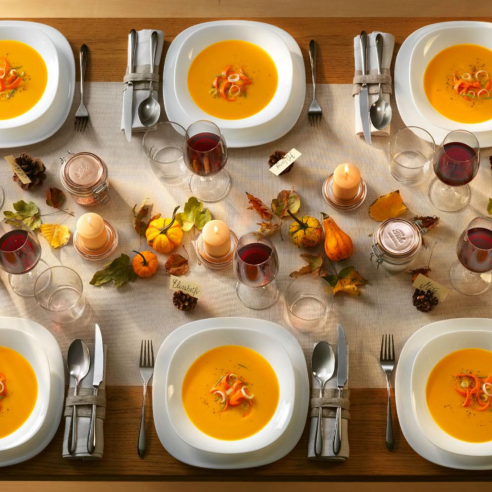 Bormioli - Set 6 Piatti Fondi in Vetro Temperato Parma 23 cm